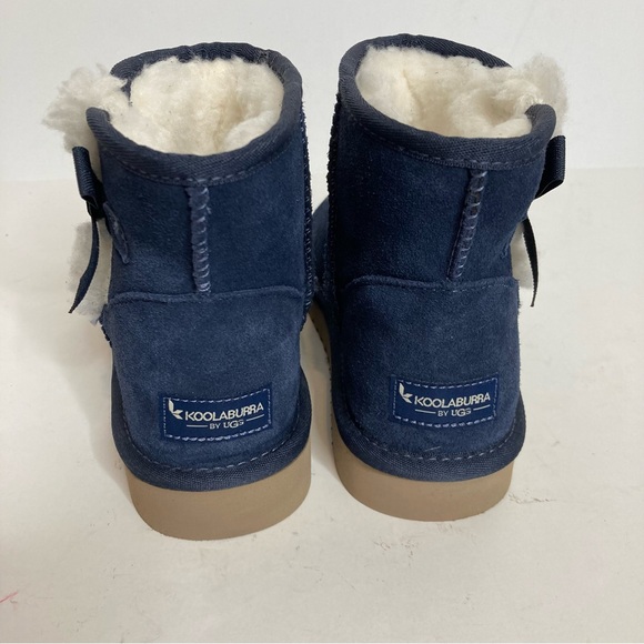 Koolaburra UGG Victoria Mini Boots Blue Suede Size US 7 - Picture 5 of 11